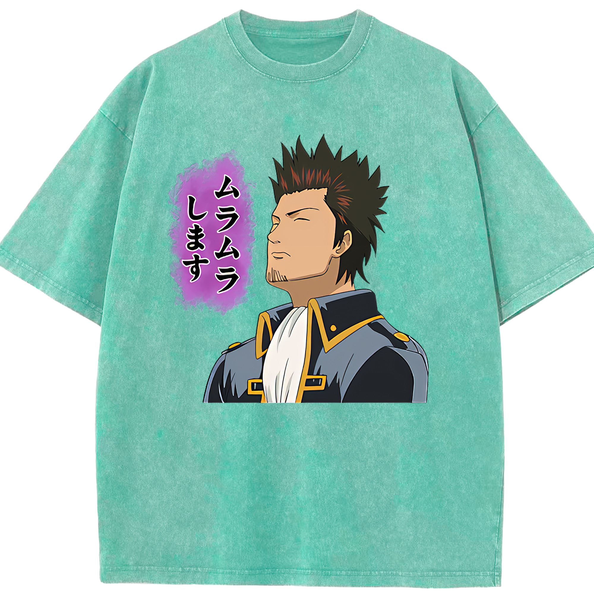 （画像用） ぎんたま 坂田銀時（さかたぎんとき） 神楽 志村新八（しむら しんぱち） GINTAMA Sakata Gintoki Kagura Shimura Shinpachi 綿100% ヴィンテージ風 半袖Tシャツ（フロントプリント）